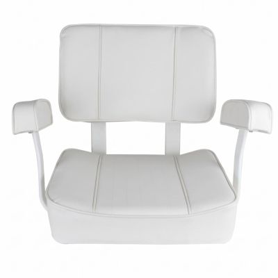 KiBcsLic Boat Seat with Armrests, Compact Padded Quilted Boat Seat