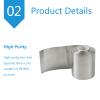 Zinc Foil Sheet, 100 mm, 120 mm, 150 mm (0.25 mm × 150 mm) view 3
