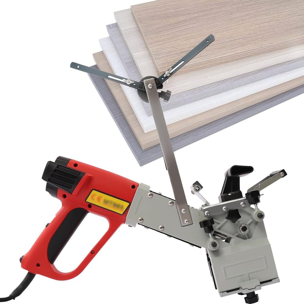 Portable Edge Banding Machine, 2000 W, for Straight and Curved Edges