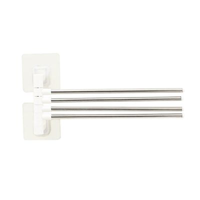 VALICLUD Wall-Mounted Stainless Steel Towel Holder with Swivel Arms