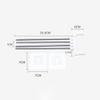 VALICLUD Wall-Mounted Stainless Steel Towel Holder with Swivel Arms view 2