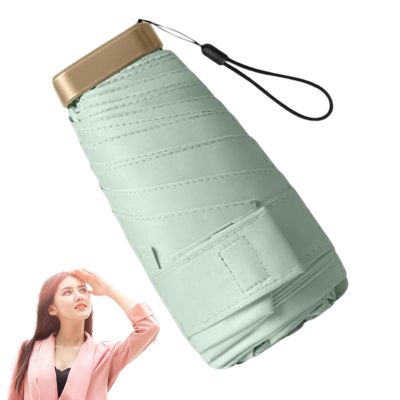 Mini Dual-Use Rain Umbrella with Six Ribs