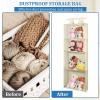 banapoy Over-the-Door Stuffed Animal Organizer with 4 Clear Pockets view 3