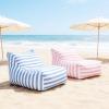 K5d1P9m7 Bean Bag Chair with Backrest, Lazy Sofa, Outdoor Lounge Chair, Portable, Blue view 3
