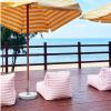 K5d1P9m7 Bean Bag Chair with Backrest, Lazy Sofa, Outdoor Lounge Chair, Portable, Blue view 4