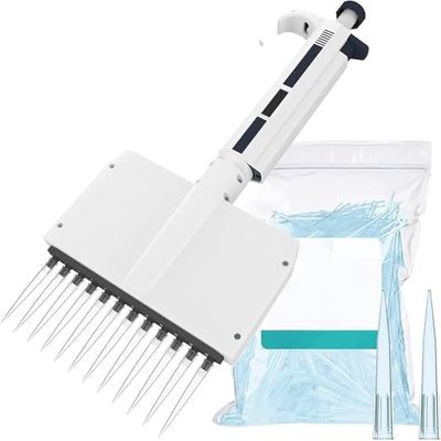 Digital 8-Channel Micropipette, Manual, 360° Rotating, Volume Display