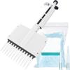 Digital 8-Channel Micropipette, Manual, 360° Rotating, Volume Display view 1
