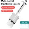 Digital 8-Channel Micropipette, Manual, 360° Rotating, Volume Display view 2