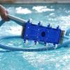 14-Inch Swimming Pool Vacuum Head with Brushes and Wheels, Flexible Weighted Design for Concrete and In-Ground Pools, Standard 1.25-Inch Pole view 4