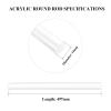 Clear Acrylic Round Rods, 2-Pack, 497 mm, 10–14 mm Diameter view 2