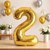 Gold Number 24/42 Foil Balloon, 40 in (100 cm), for 24th Birthday Decor view 4