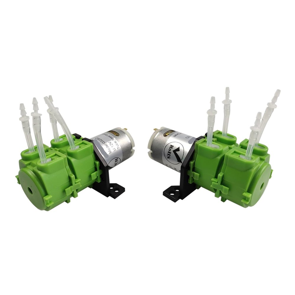 Peristaltic Dosing Pump, Dual-Channel Quiet Self-Priming Water Pump (with 1x3, 24 V)