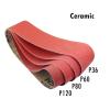 Belt Sander Belts, 4-Piece Ceramic Sanding Belts for Carbide, P80, 915 x 100 mm view 2