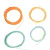 Kivivaka Tenkara PVC Fly Fishing Line, Tapered, 4 m, with Welded Loops, Low Stretch, Nylon Core, Freshwater and Saltwater, Orange view 2