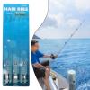 NINMORTH Barbless Hair Rigs, Sizes 6, 8, 10, for Carp Fishing, 30 Pieces with 5.4 kg Braid view 4