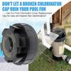 Replacement Cap for Hayward CL-100, CL-200 and CL-220 Automatic Chlorinator Feeder, with Gasket view 4
