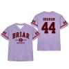 Off Campus Briar U Hockey Jersey T-Shirt, Graham 44, Logan 22, Tucker 46 & Di Laurentis 66, Short Sleeve, Purple, L view 3