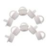 Healeved 10-Piece Rubber Drain Plugs for Laundry Tubs and Sinks, White Replacement Stoppers for Kitchen and Home view 1