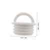 Healeved 10-Piece Rubber Drain Plugs for Laundry Tubs and Sinks, White Replacement Stoppers for Kitchen and Home view 2