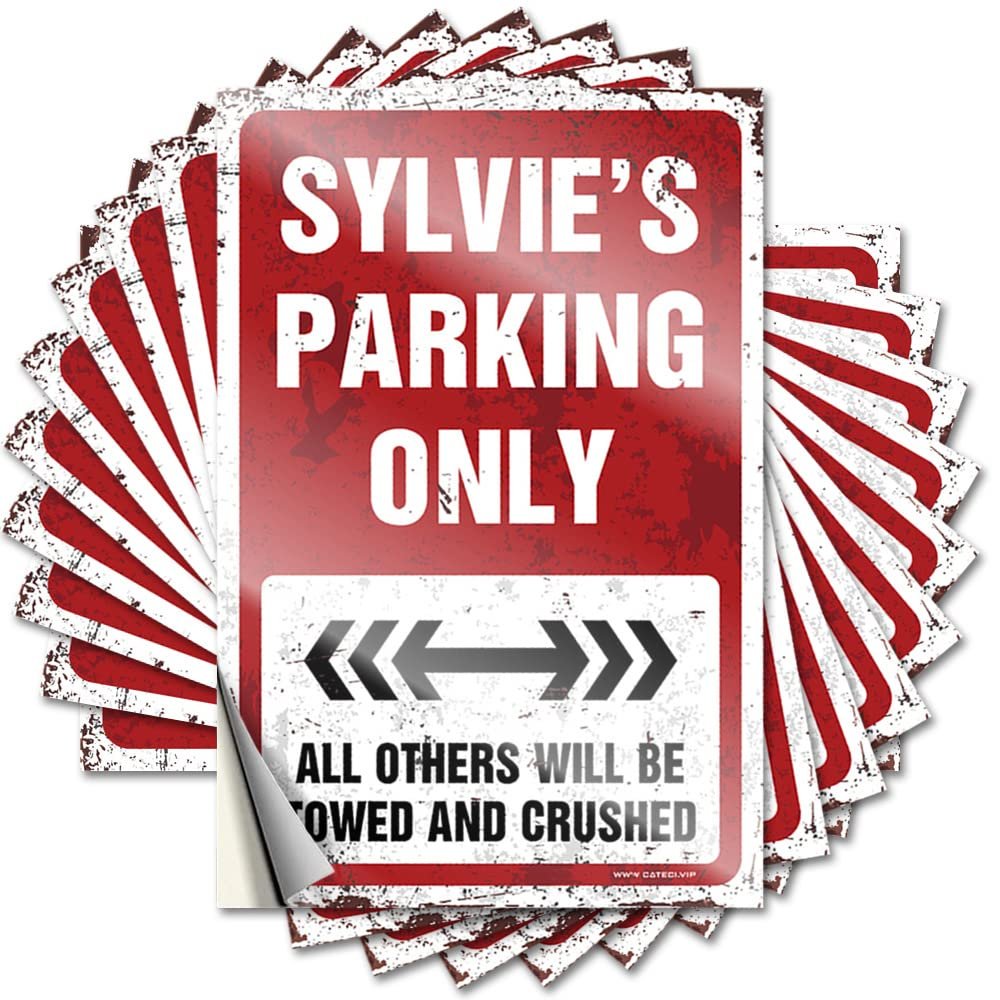 Sylvie's Parking Only Lover Sticker for Girls, Vinyl, Waterproof, 6 x 9 cm