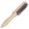 SHINEOFI Thick Wire Grill Brush with Reinforced Wooden Handle view 1