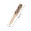 SHINEOFI Thick Wire Grill Brush with Reinforced Wooden Handle view 2