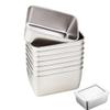 Set of 10 Airtight Stainless Steel Food Storage Containers view 1