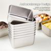 Set of 10 Airtight Stainless Steel Food Storage Containers view 3