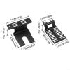 BlesConi Adjustable Iron Rotisserie Bracket Set for Grills, Black/White view 4