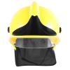 Plastic Cosplay Firefighter Helmet, Yellow Party Helmet view 1