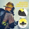 Plastic Cosplay Firefighter Helmet, Yellow Party Helmet view 4