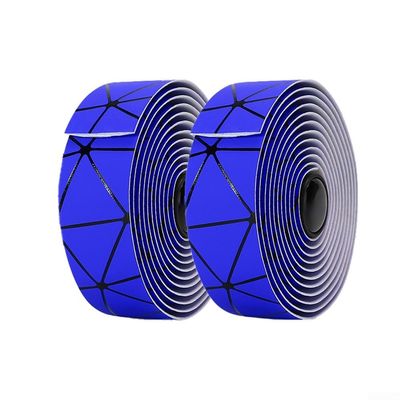 Rackumic Bicycle Handlebar Tape, Soft Textured PU/EVA Grip, Impact- and Sweat-Resistant, 2,100 mm, Blue