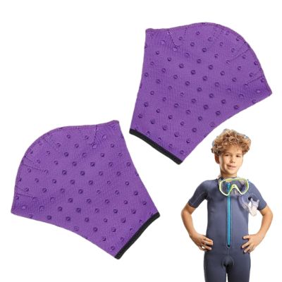 Fingerless Neoprene Swimming Gloves with Wrist Strap