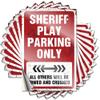 Bumper Sticker, Scratch-Resistant, Funny Matte Print, UV-Resistant, Sheriff Design, 12 x 18 cm view 1