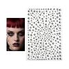 Punk Halloween Costume Face Jewelry Stickers with Silver Coating view 1