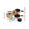 AsrMyjcx Camping Cookware Set with Frying Pan, Utensils, Carrying Bag, and Folding Handles view 2