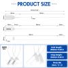 1000 Numbered Plastic Tamper-Evident Seals, 250 mm, White view 2