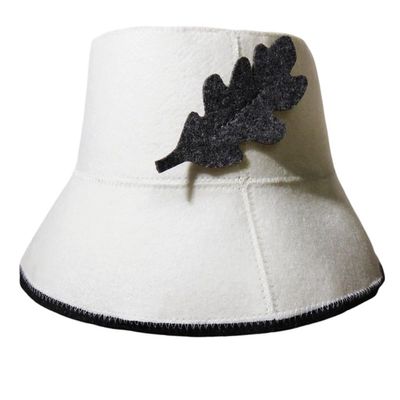 Risveglio Women's Felt Sauna Hat, Water-Absorbent Insulating Spa Head Cover