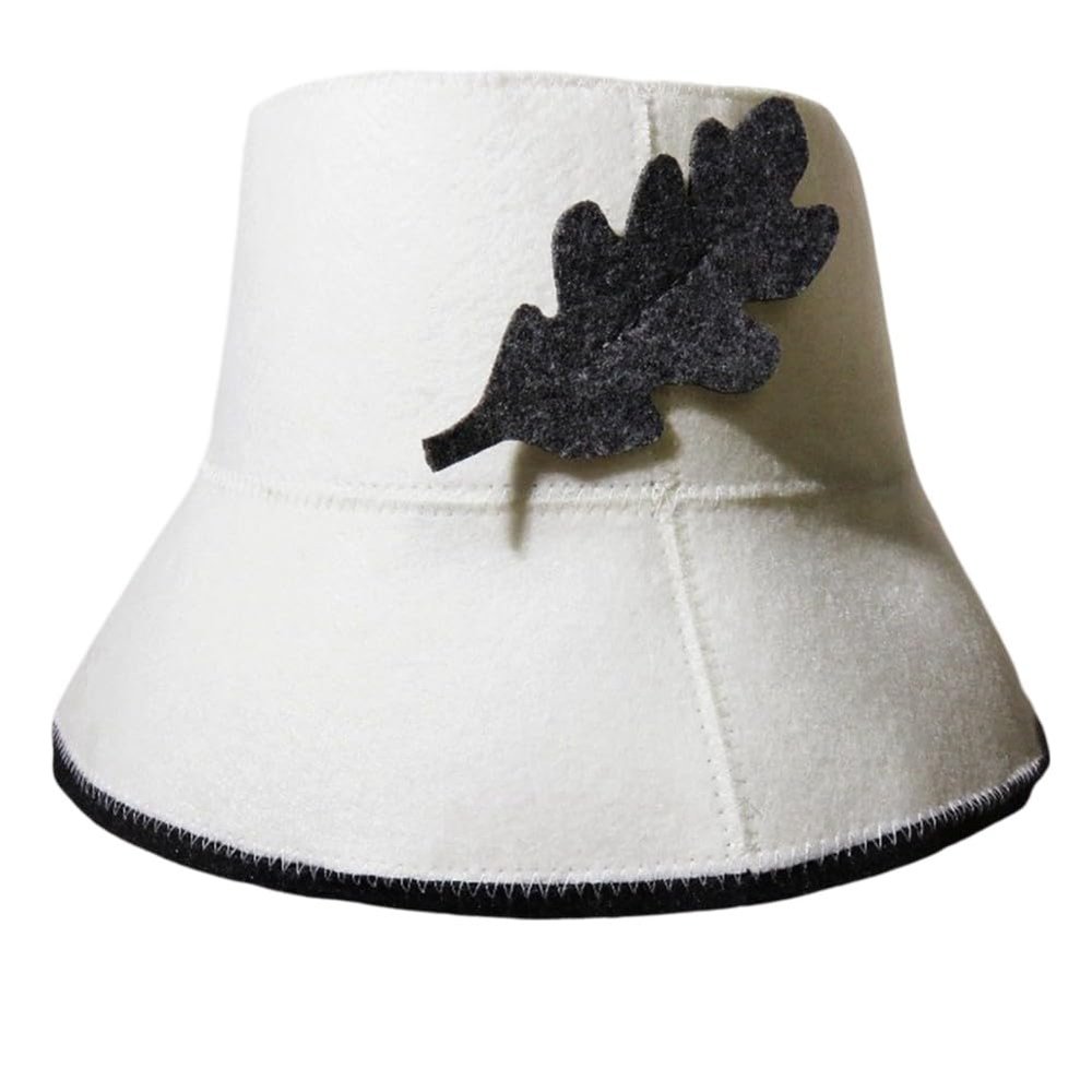 Risveglio Women's Felt Sauna Hat, Water-Absorbent Insulating Spa Head Cover