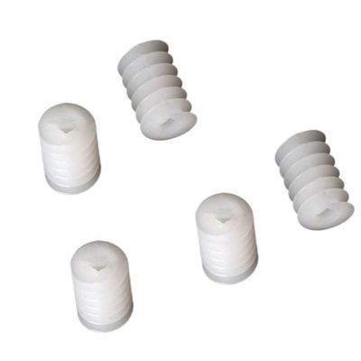 Cabluandry 5-Piece Plastic Worm Gears, 2 mm Press-Fit Shaft, Module 0.5, 6 mm Diameter, 8 mm Length