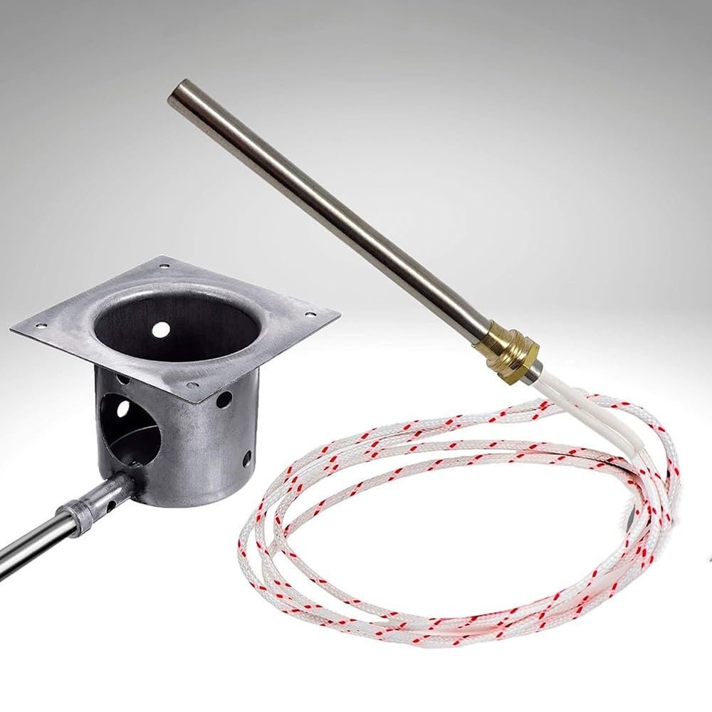 FACAIIO 220V Pellet Igniter, 10 mm, 3/8-Inch Thread, for Biomass Stoves and Boilers