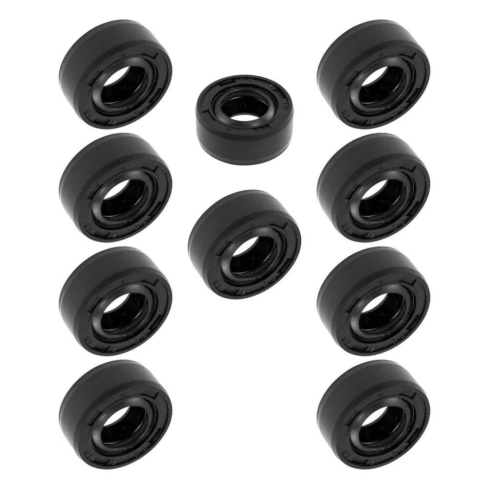 Risveglio Black TC Oil Seal, 12 x 25 x 7 mm, Double-Lip Seal
