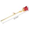 Gatuida Red Crystal Rose, Gold-Plated Long-Stem Rose Gift view 2