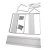 Cosiki Double-Layer Space Aluminum Microwave Oven Stand and Kitchen Shelf Organizer view 4
