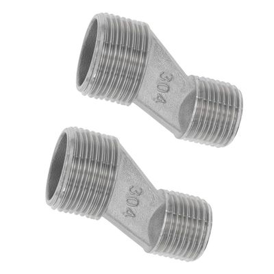 Lagomloot S-Connector Offset Adapters, 1/2 to 3/4 in. Male Thread for Clawfoot Tub Shower, 304 Stainless Steel, 2-Pack