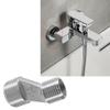 Lagomloot S-Connector Offset Adapters, 1/2 to 3/4 in. Male Thread for Clawfoot Tub Shower, 304 Stainless Steel, 2-Pack view 2