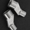 Lagomloot S-Connector Offset Adapters, 1/2 to 3/4 in. Male Thread for Clawfoot Tub Shower, 304 Stainless Steel, 2-Pack view 3
