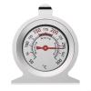 EffiFish Stainless Steel Oven Thermometer, 304-Grade Mechanical Gauge, 50–300°C/100–600°F, Heat-Resistant Glass Stand or Hanging Design, Black view 1