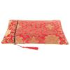 LIGHTAOTAO Red Chinese Scripture Pouch, Brocade-Embroidered Cotton Bag view 1