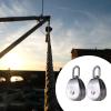 2-Pack 304 Stainless Steel Wire Rope Pulley Blocks, 500 kg Capacity view 2